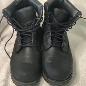 All Black Timberland Work Boots